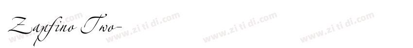 Zapfino Two字体转换
